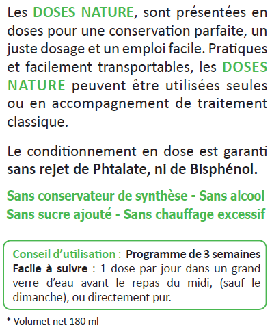 Dose nature utilisation